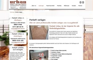 Webdesign Parkettleger Urban