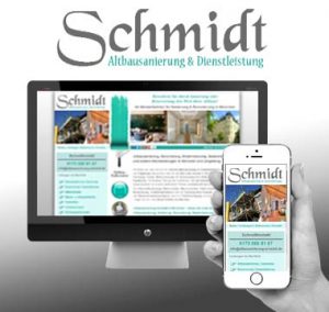 Webdesign für Altbausanierung Schmidt Webdesign