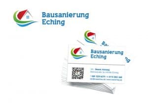 Visitenkarten Logo Bausanierung Eching